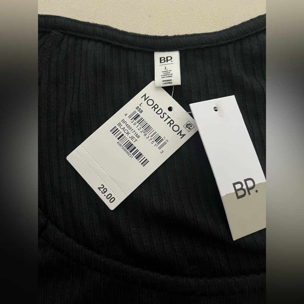 BP Black Ribbed Top - Picture 3 of 5
